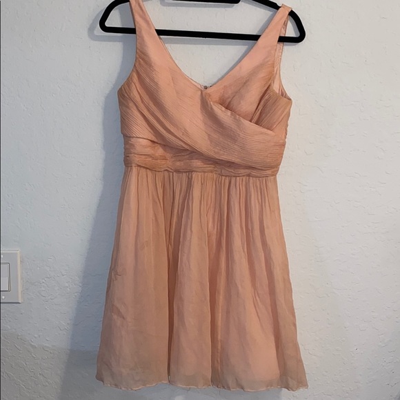 J Crew Bridesmaid Dress Size 10 Misty Rose - Picture 2 of 7